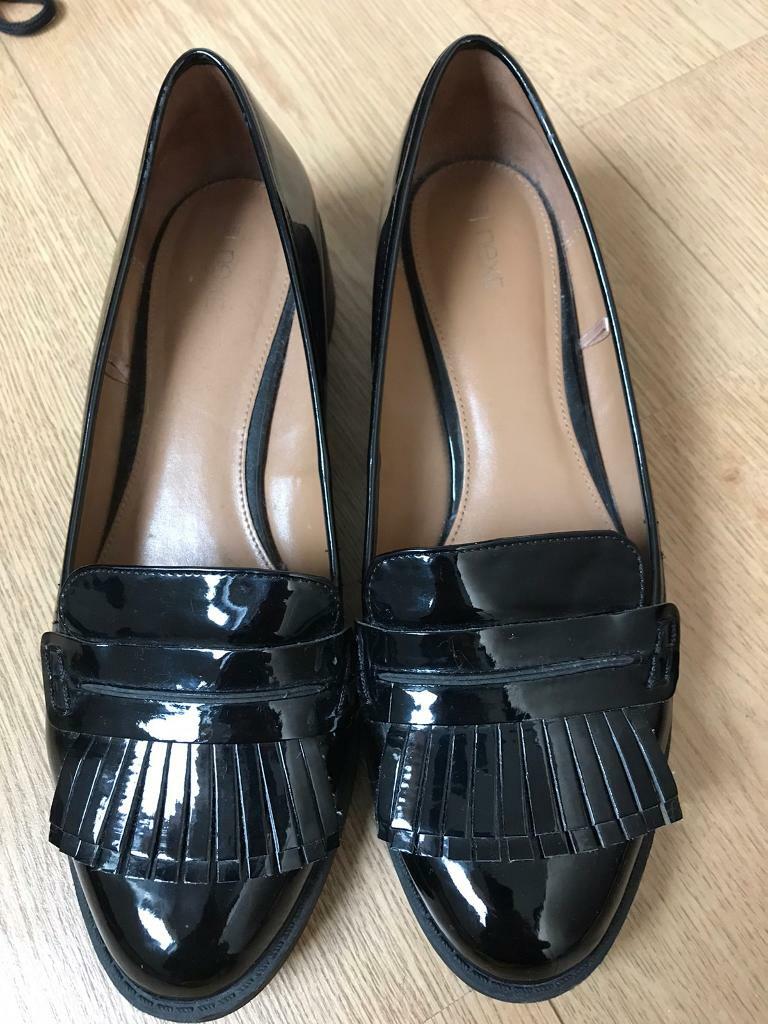 ladies black loafers size 7